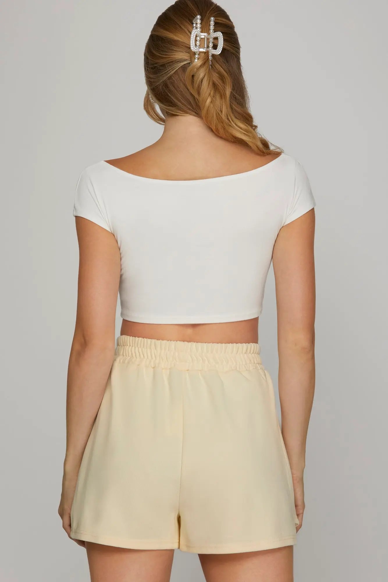 Pearl Knit Elastic Shorts