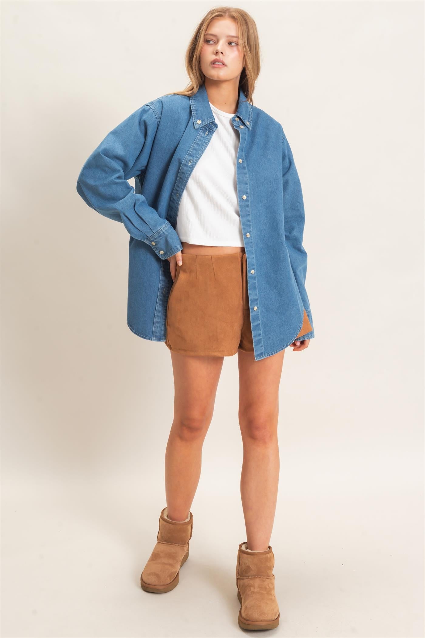 Light Denim Button Up Shirt
