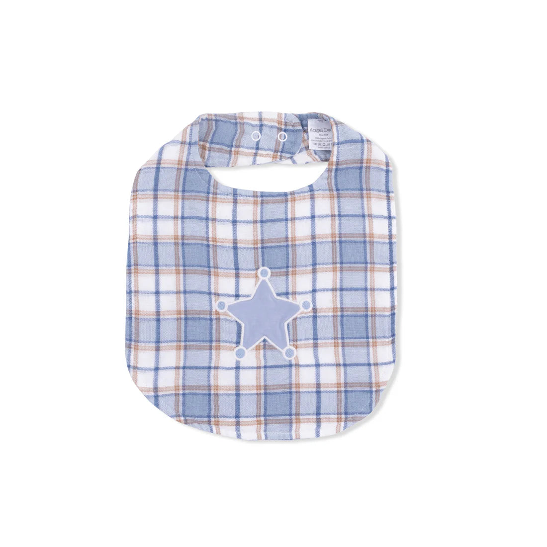 Western Boot Plaid Feeding Bib