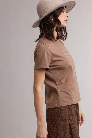 Horseshoe Western Graphic Chocolate Tee