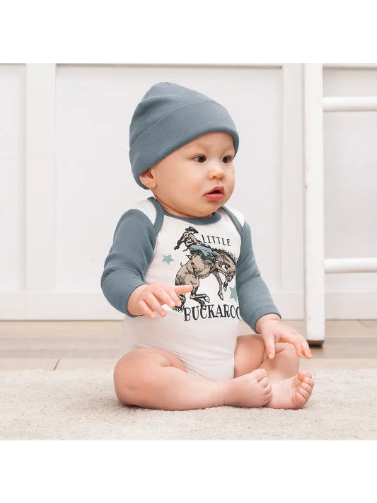 Blue Baby Boy Little Buckaroo Bodysuit