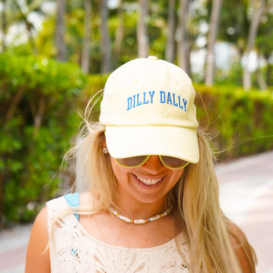 Dilly Dally Butter Yellow Dad Cap