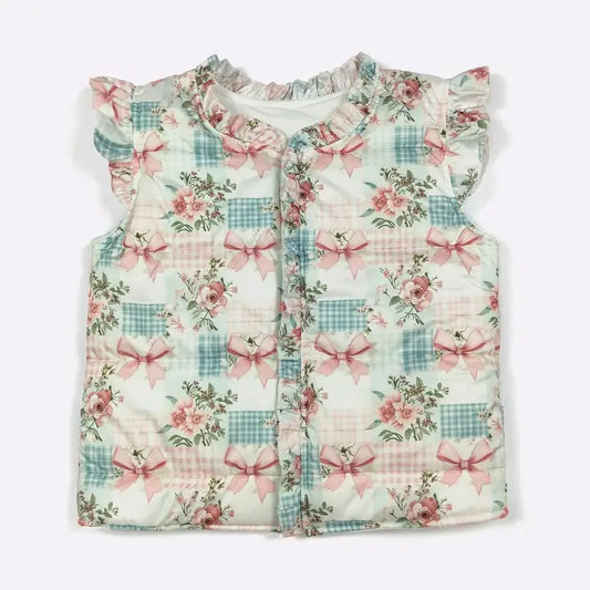 Patchwork Rose Girls Vest