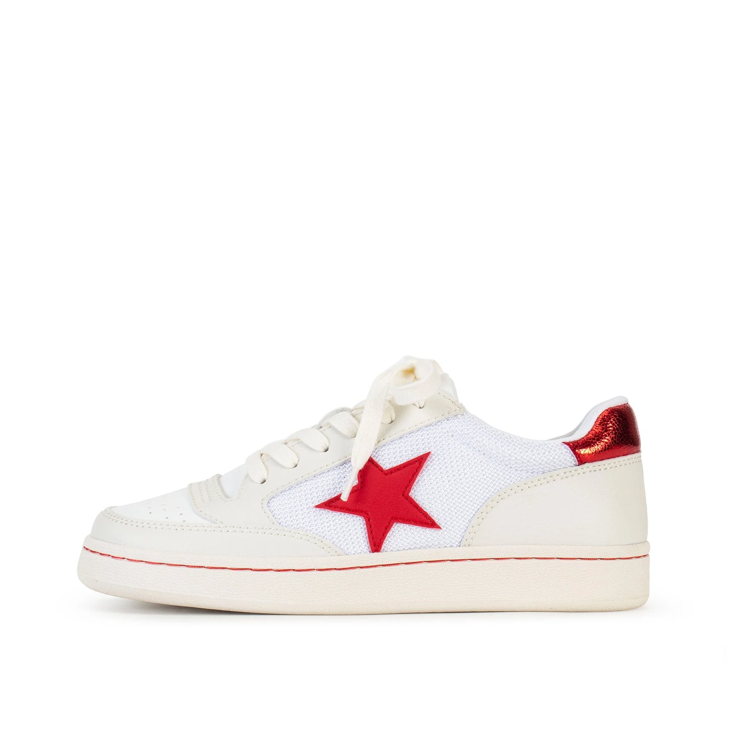 Yellow Box Cardona Sneaker- White & Red