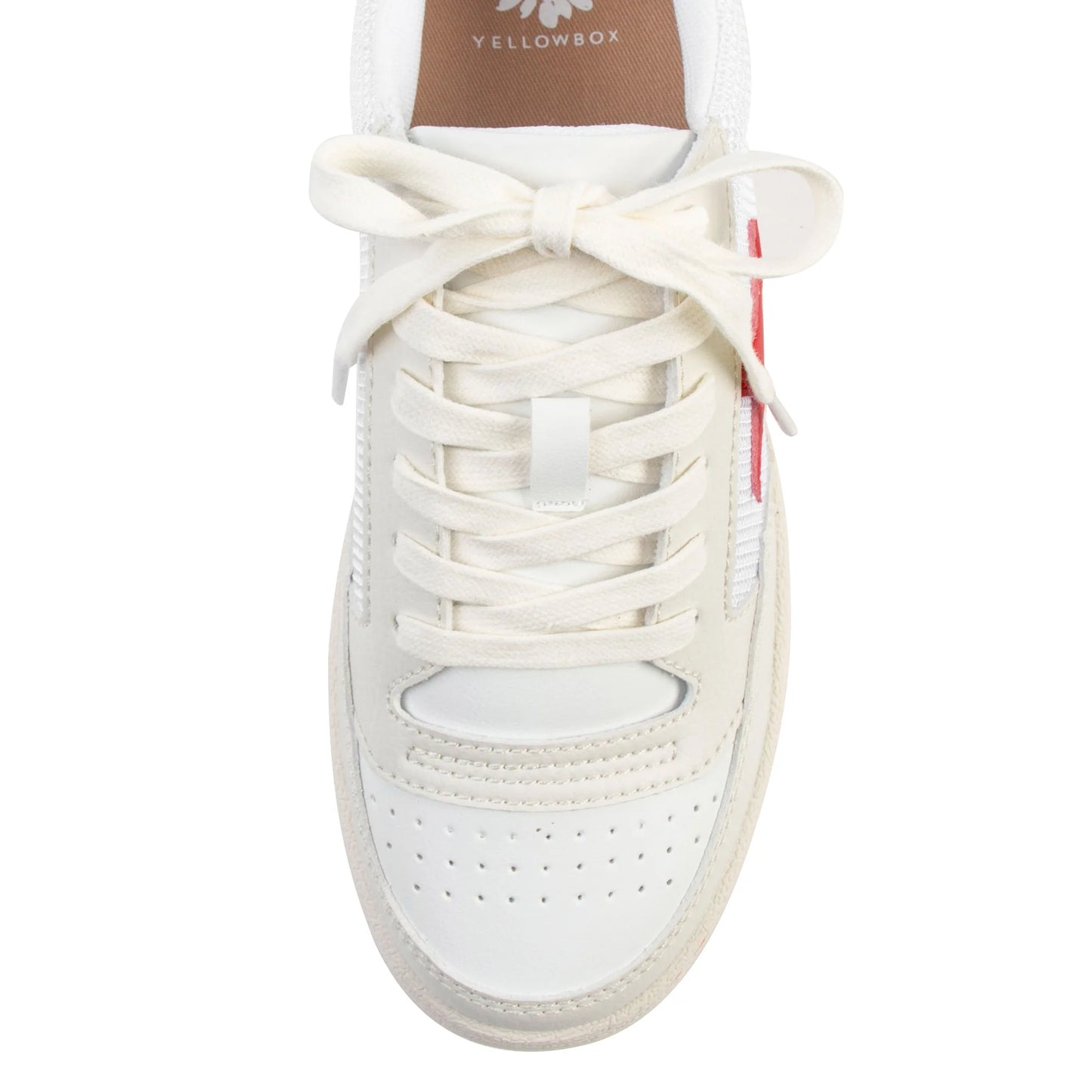 Yellow Box Cardona Sneaker- White & Red