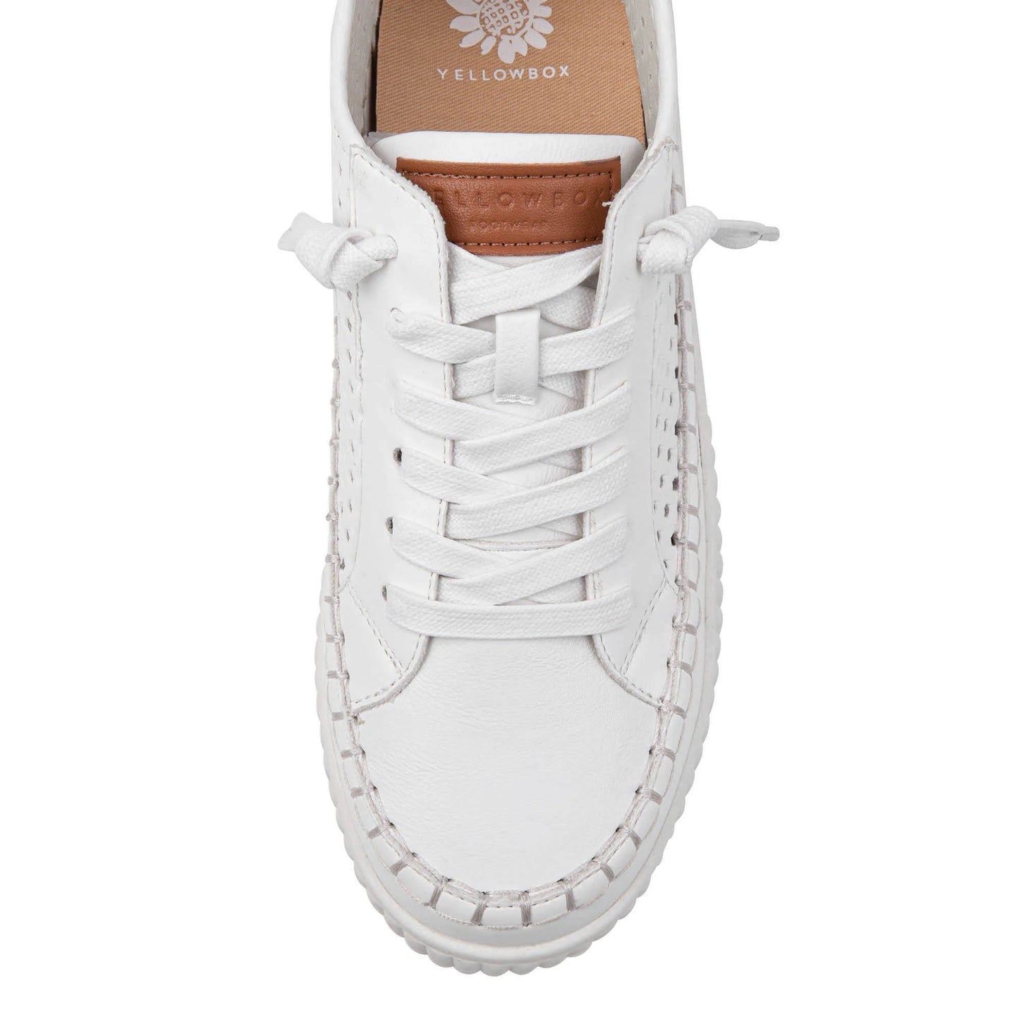 Yellow Box Mazal Sneaker in White