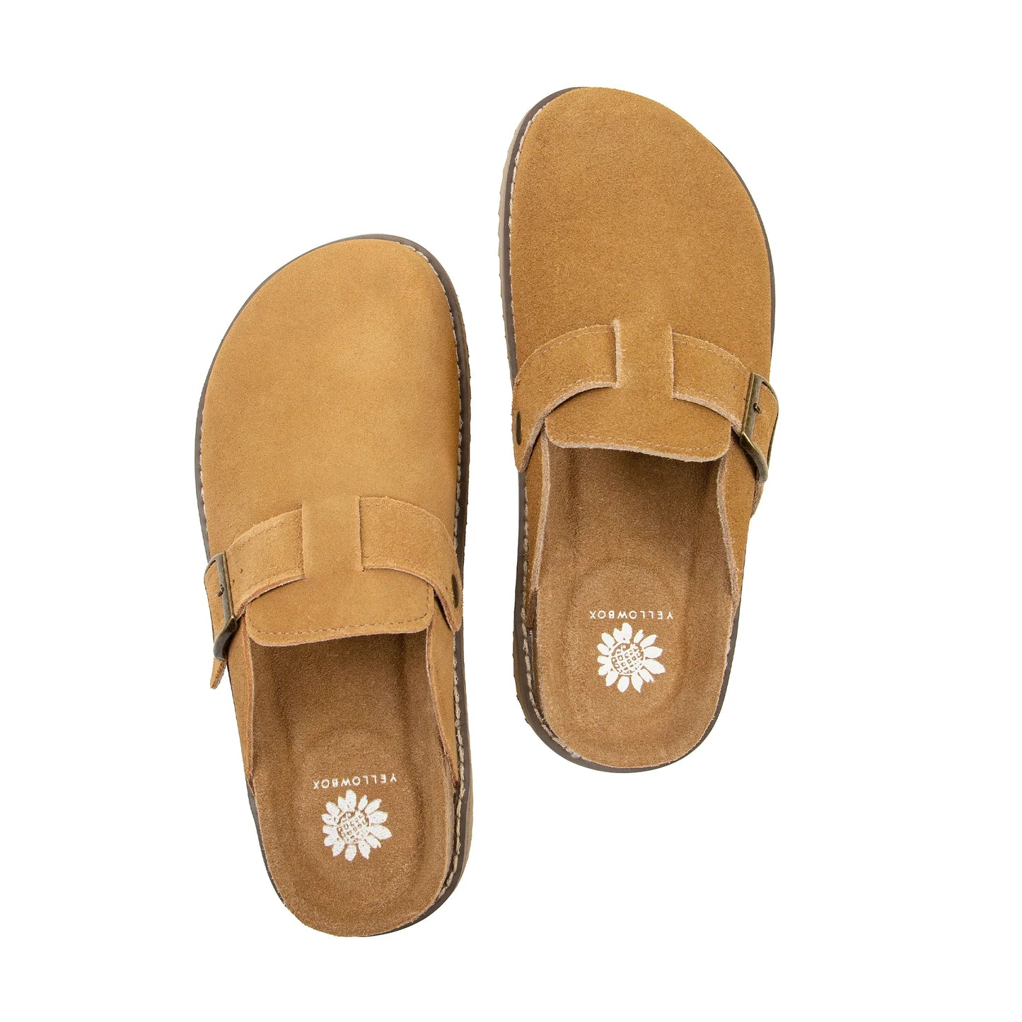 Yellow Box Tan Maible Clog