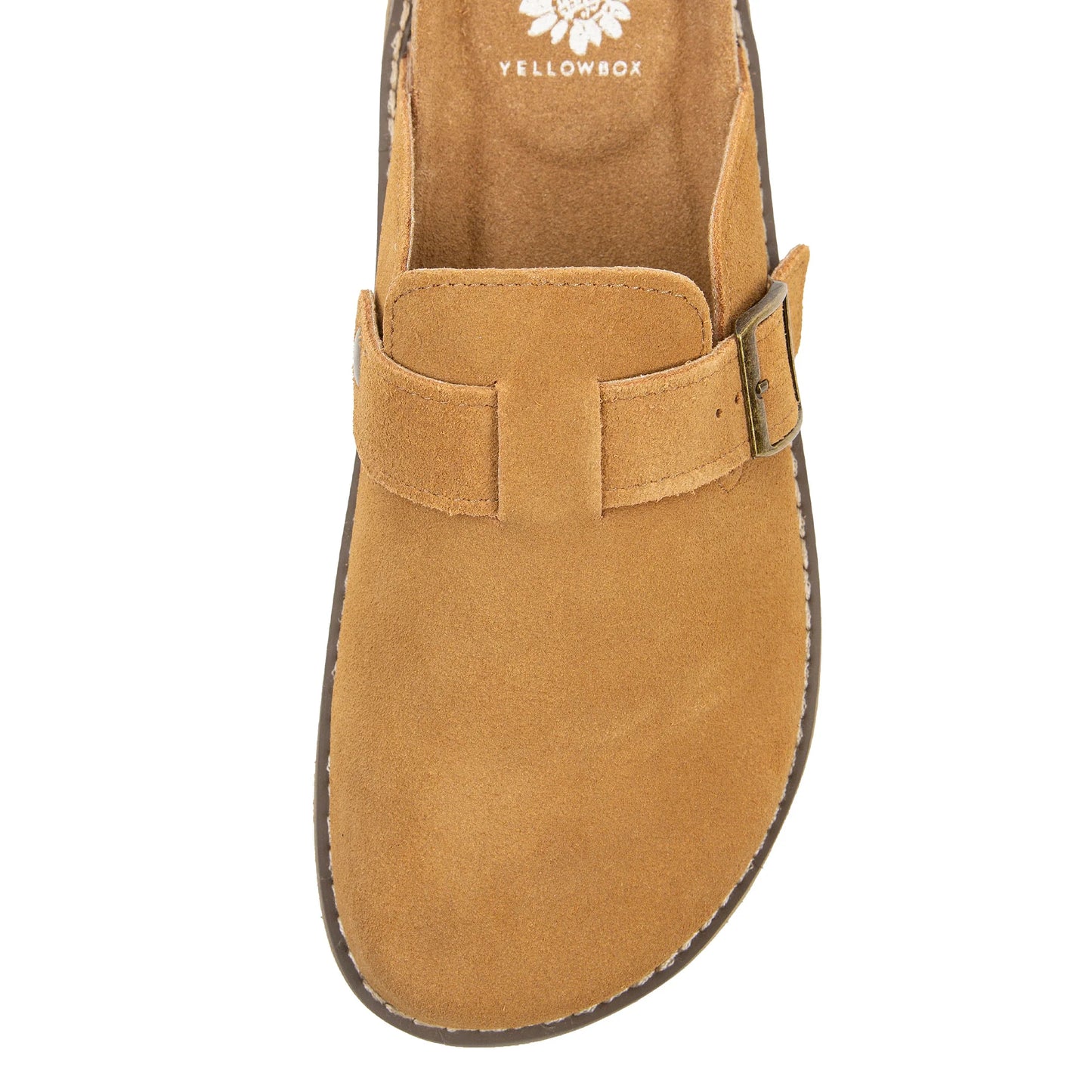 Yellow Box Tan Maible Clog