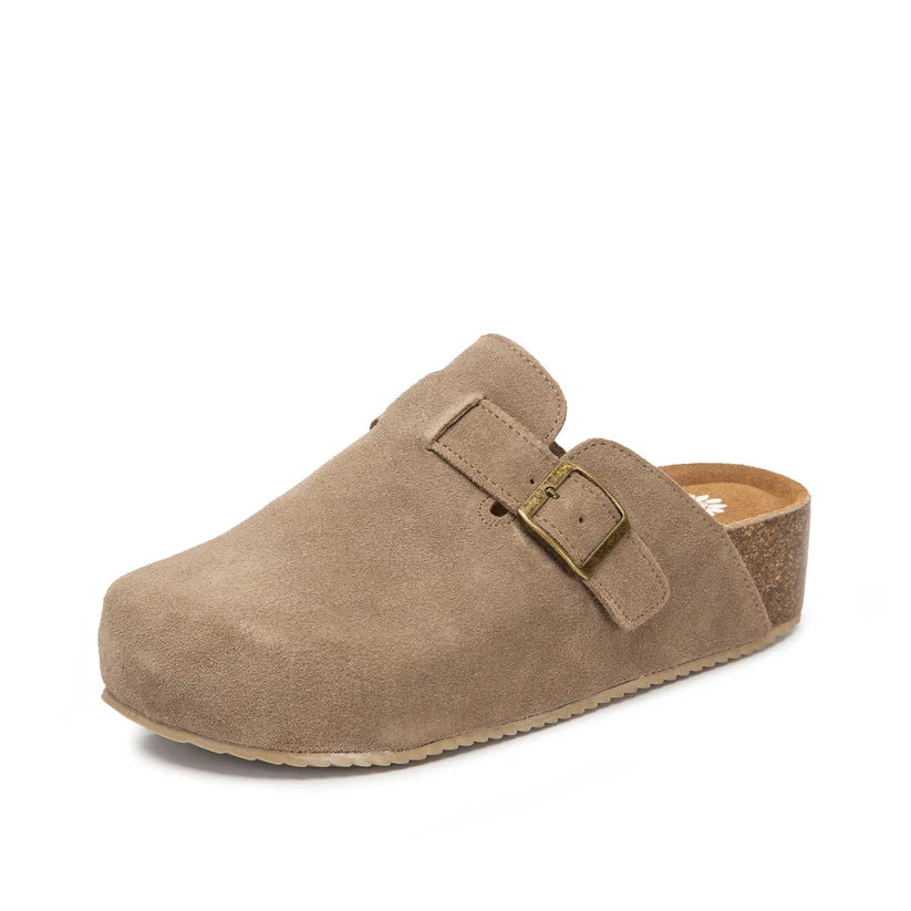 Yellow Box Maire Mule- Dark Taupe