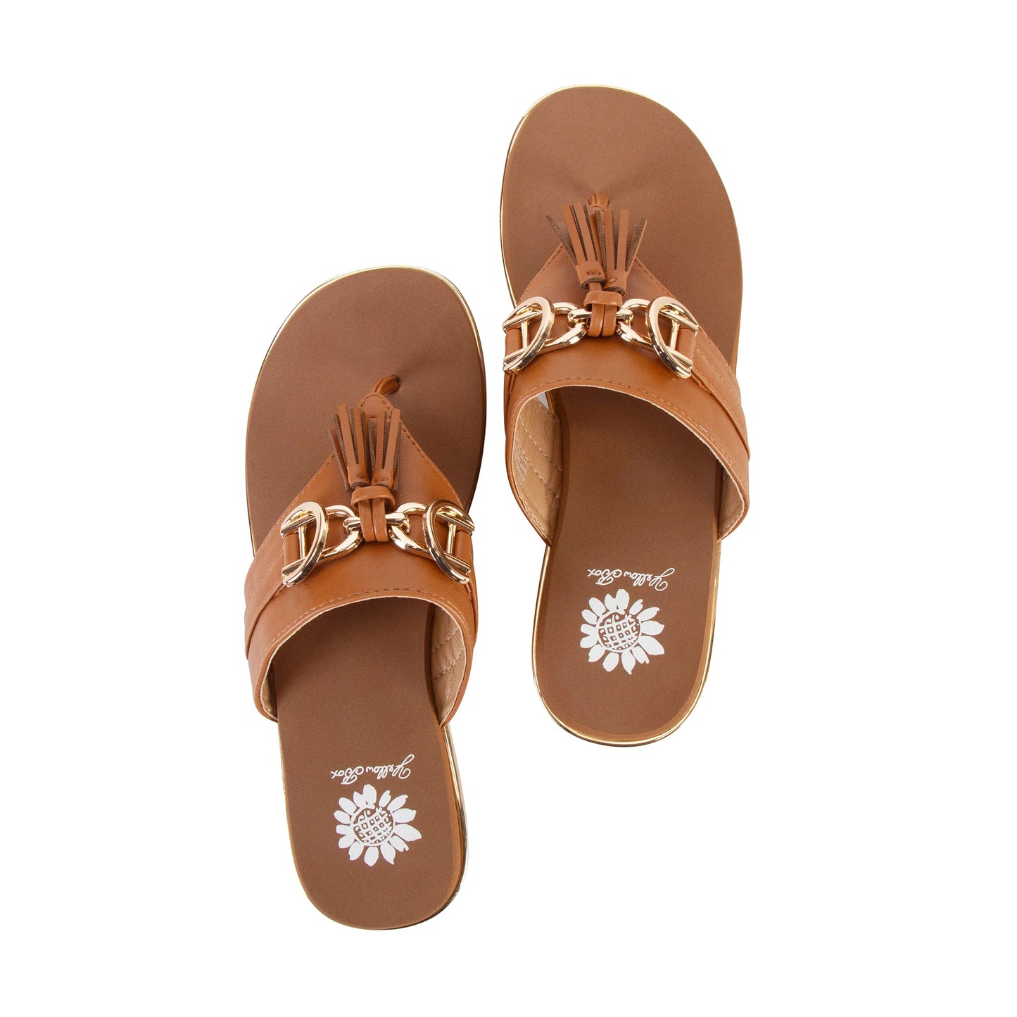 Yellow Box Geri Tan Flatform Sandal