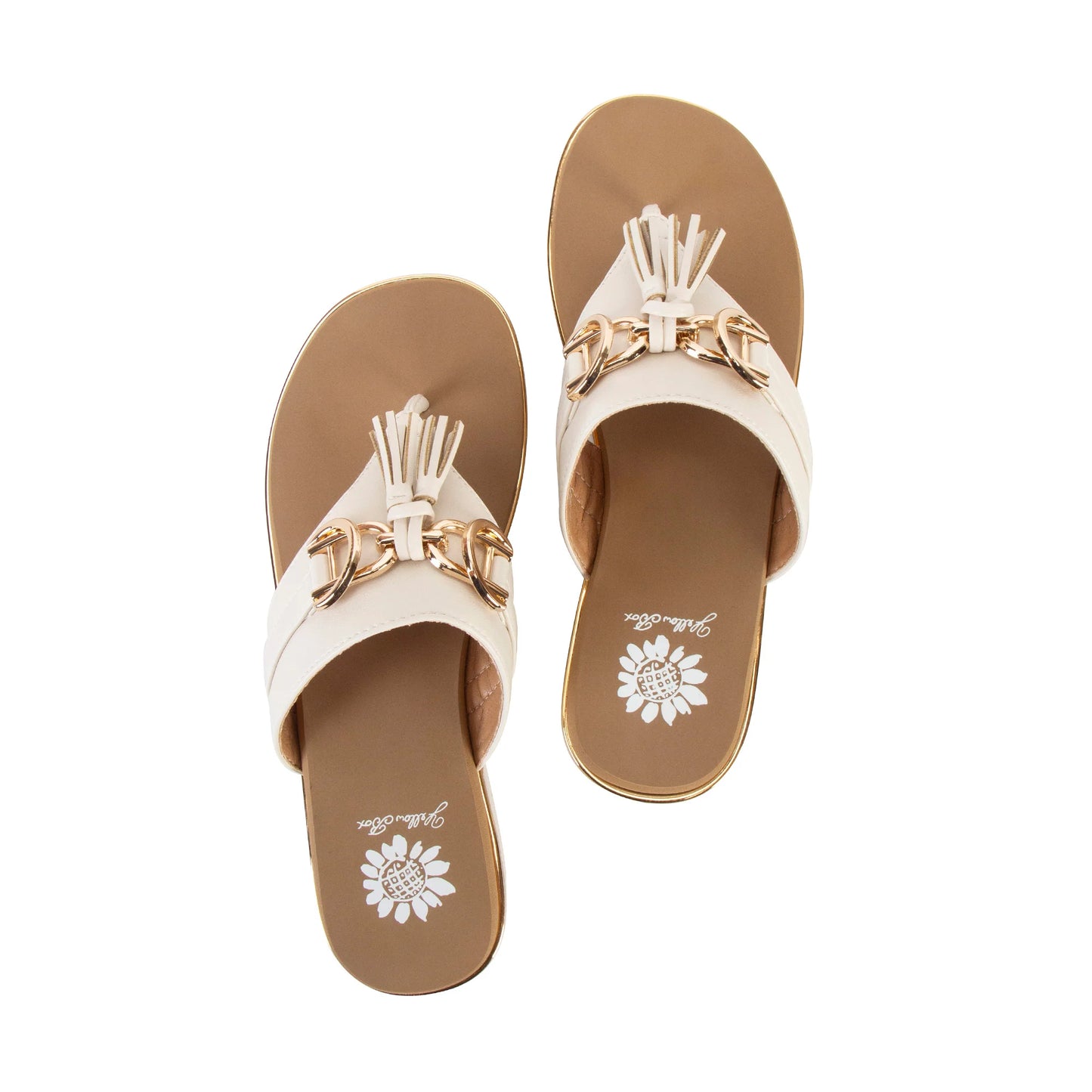 Yellow Box Geri Ivory Flatform Sandal
