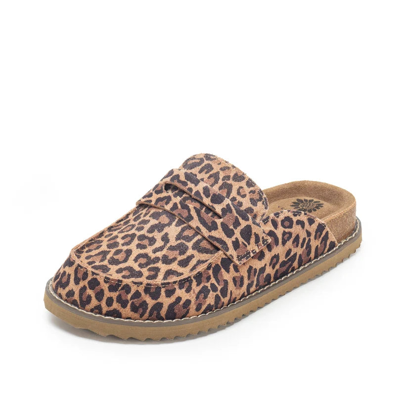 Yellow Box Mila Mule- Leopard