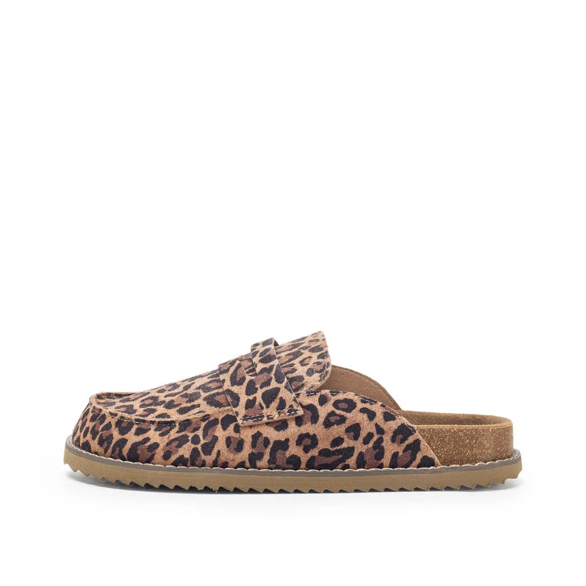 Yellow Box Mila Mule- Leopard