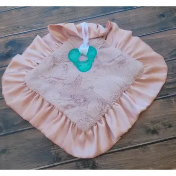 Baby Pink Minky Teether