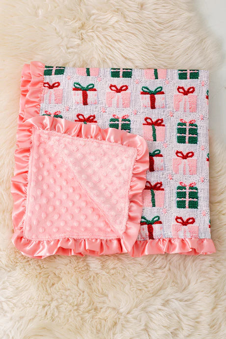 Christmas Gift 3D Printed Minky Baby Blanket