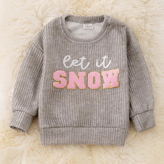 Girls Let It snow Sweater