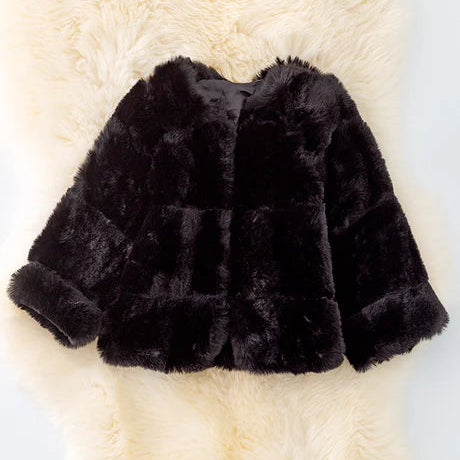 Infant & Toddler Girls Faux Fur Cozy Jacket