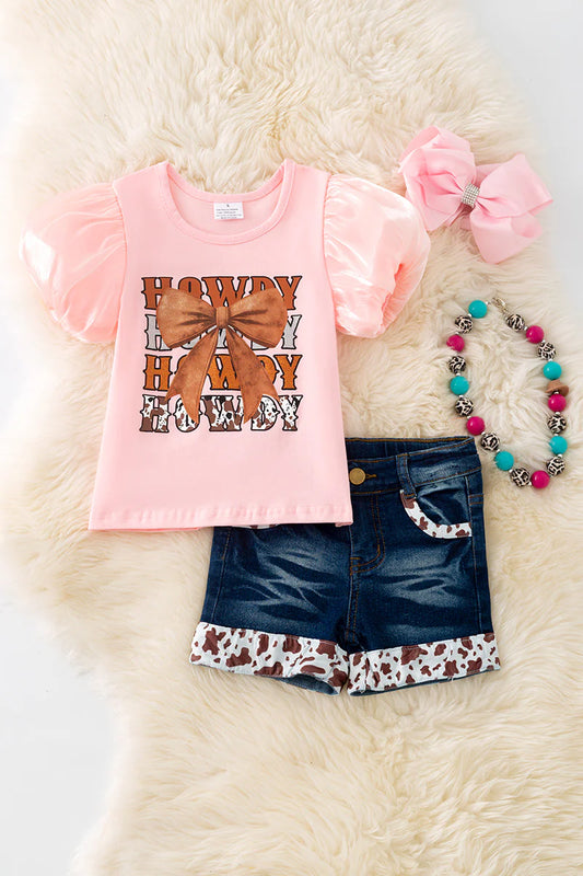 Girls Howdy Howdy Tee & Shorts Set