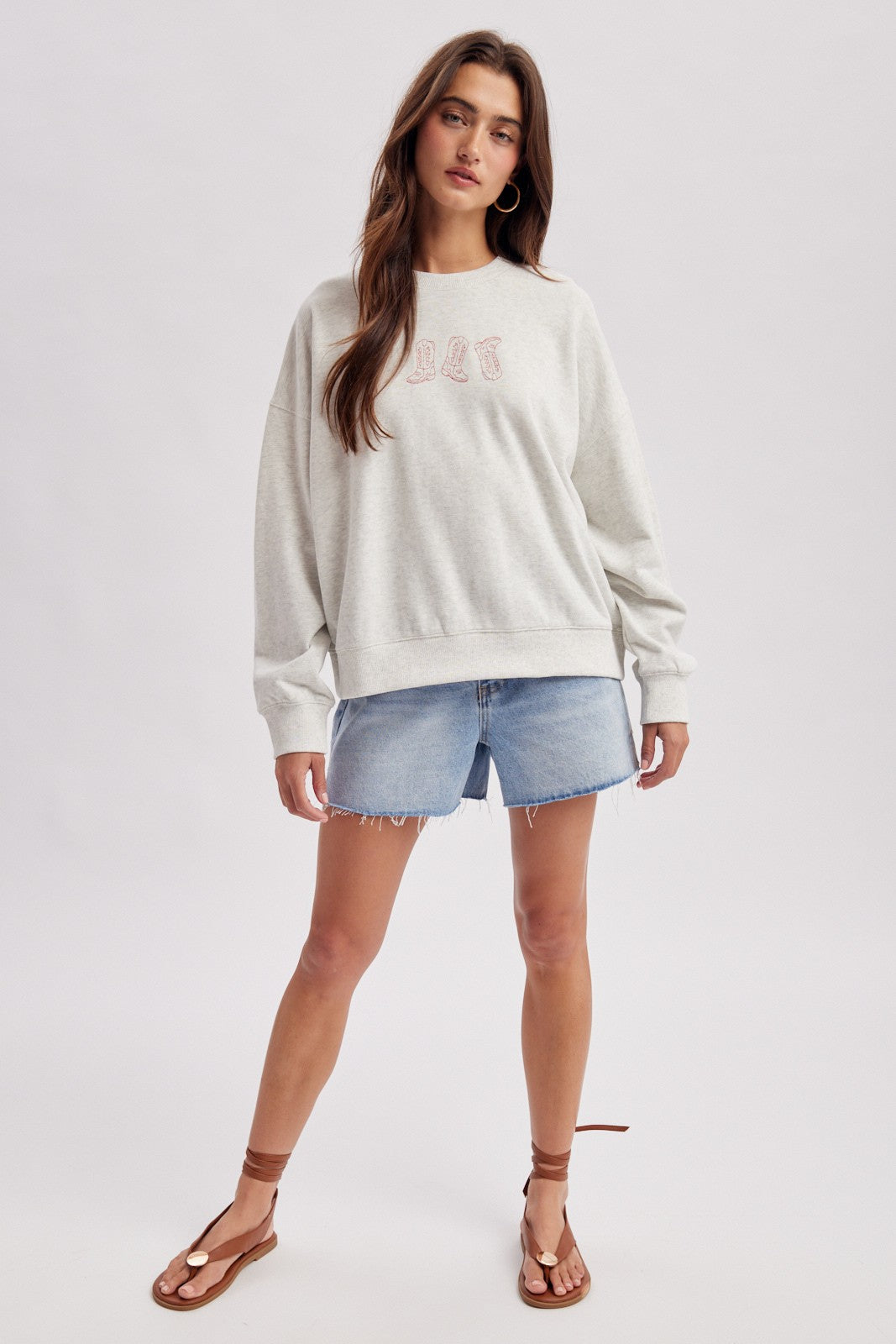 Western Boots Graphic Sweatshirt