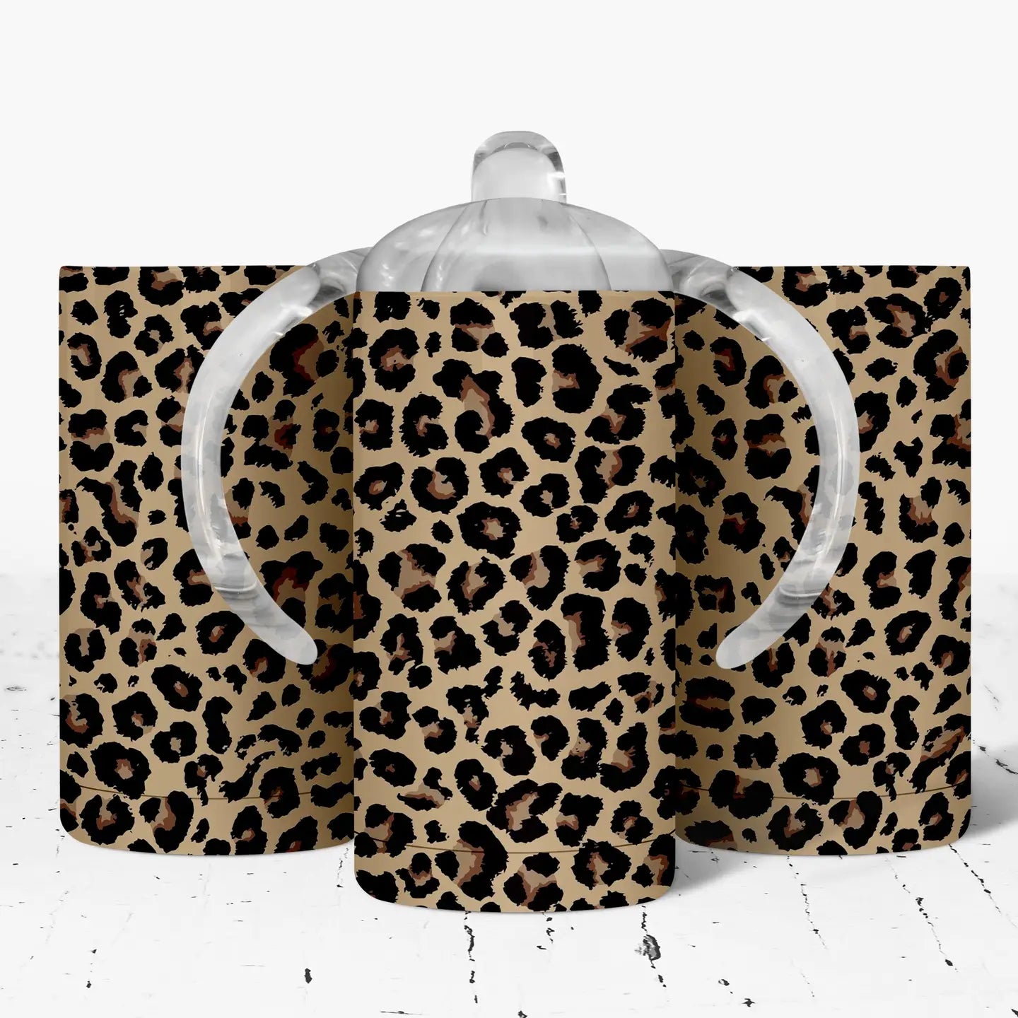 Tan Leopard Sippy Cup