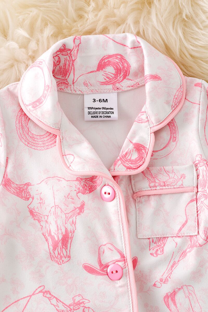 Cow Skull Horse Rider Onesie Pajamas