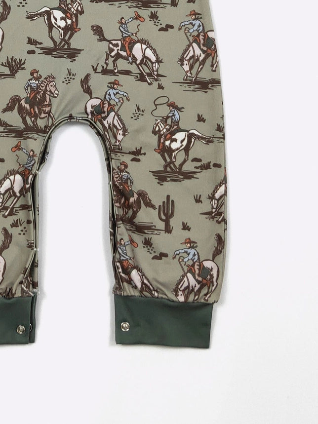 Army Lasso Boys Romper