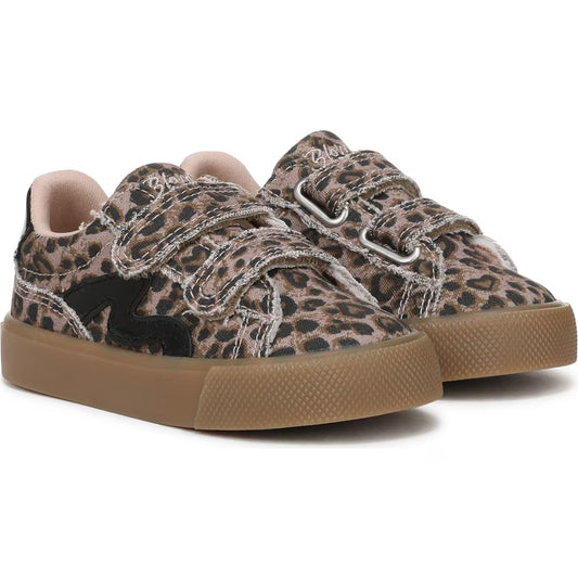 Little Kids Blowfish Heart Leopard Sneakers