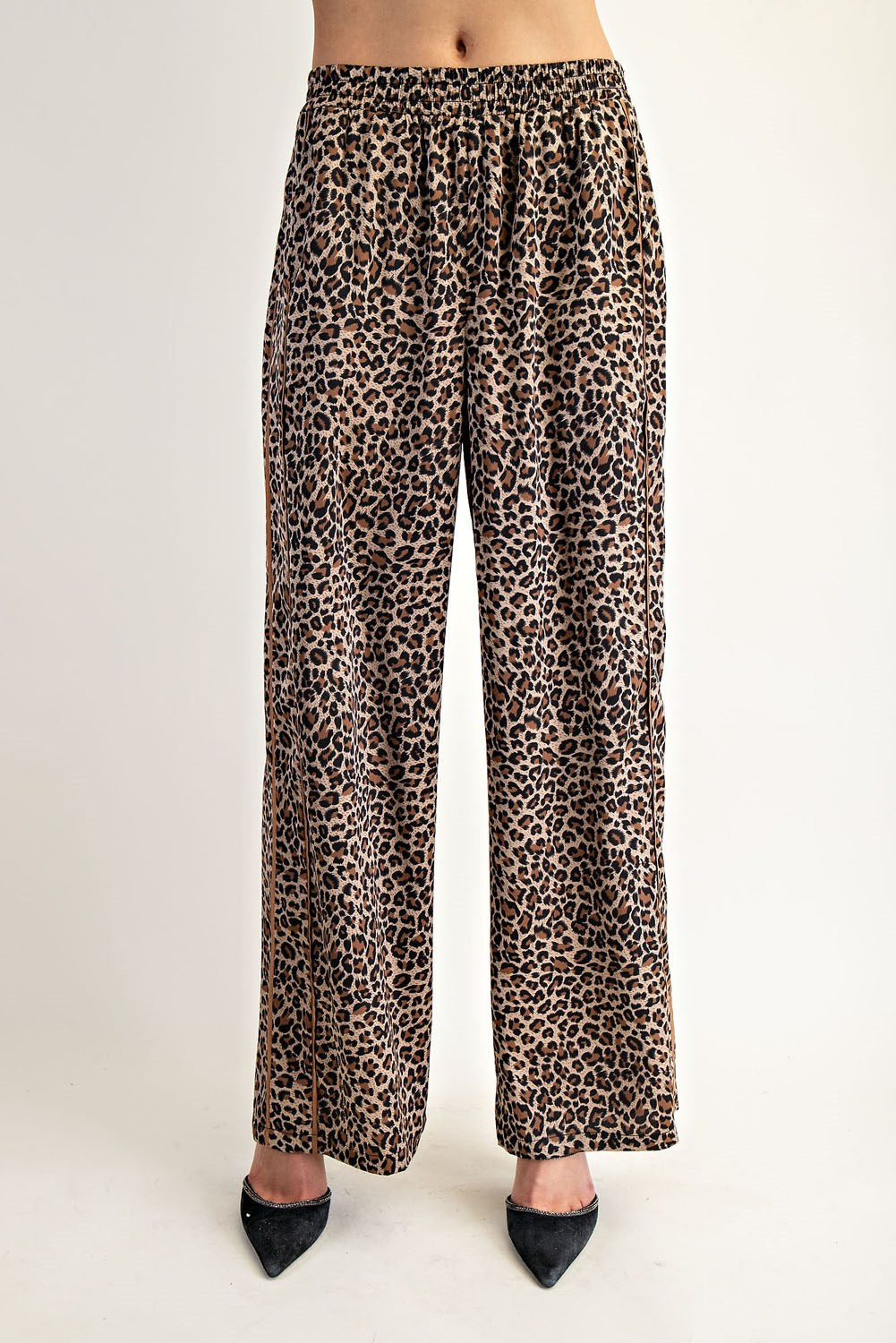 Golden Leopard Track Pants