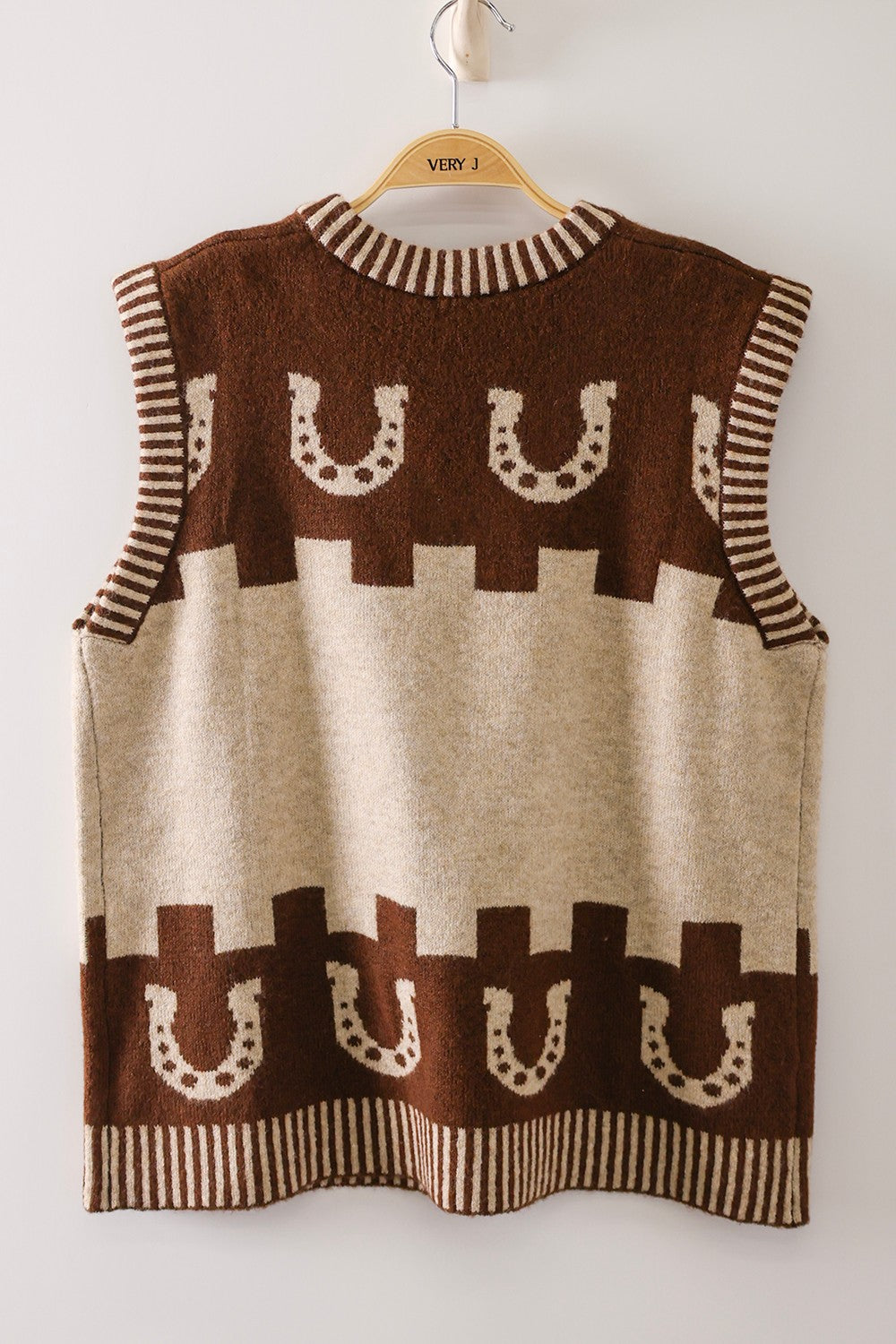 Horse & Horseshoe Sweater Vest