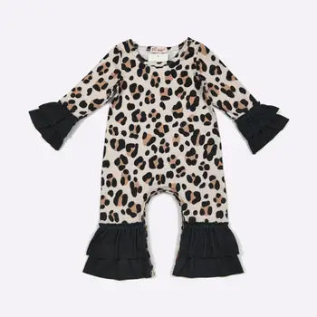 Cheetah Baby Girl Romper