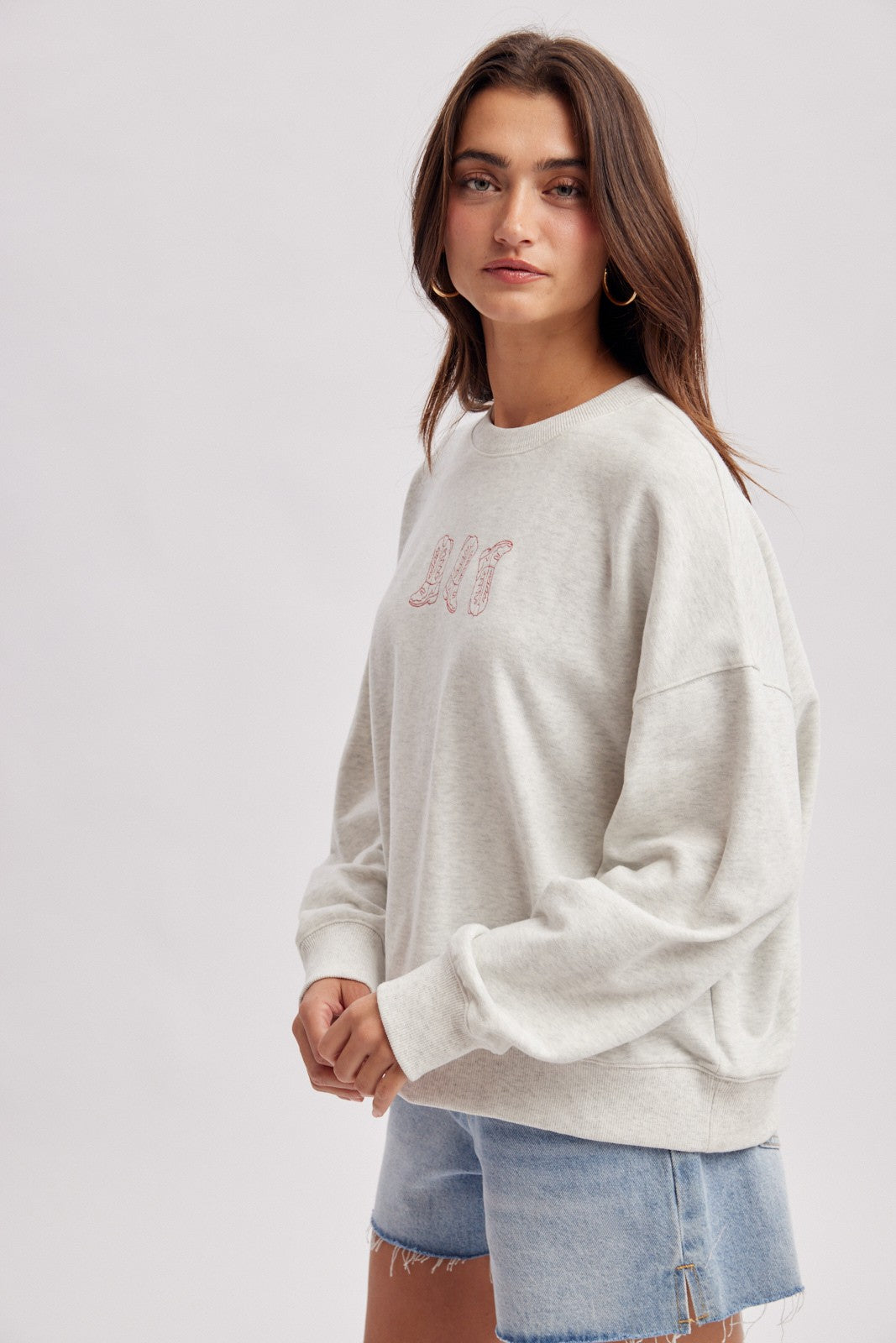 Western Boots Graphic Sweatshirt