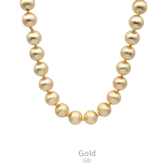Gold Graduated Bead Necklace