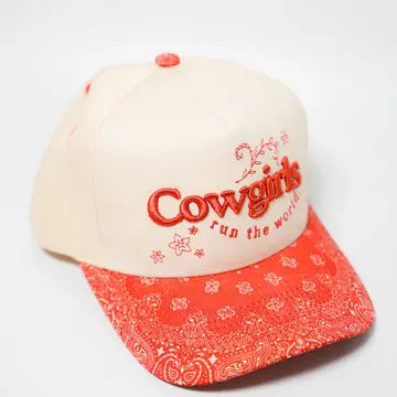 Cowgirls Run the World Canvas Cap