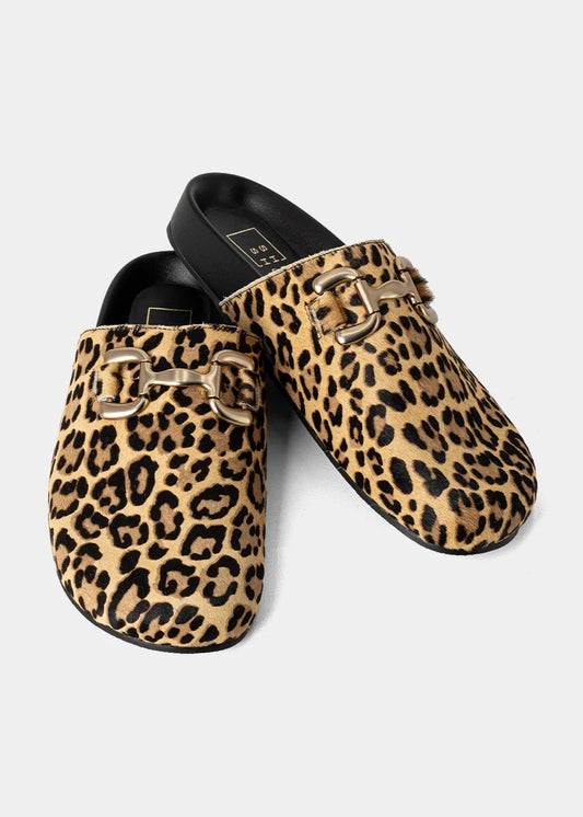 Shushop Azalea Leopard Slip On Clog
