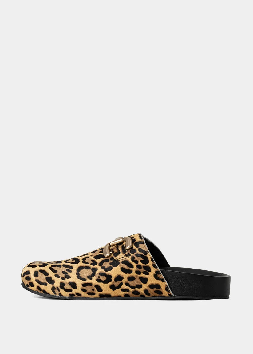 Shushop Azalea Leopard Slip On Clog