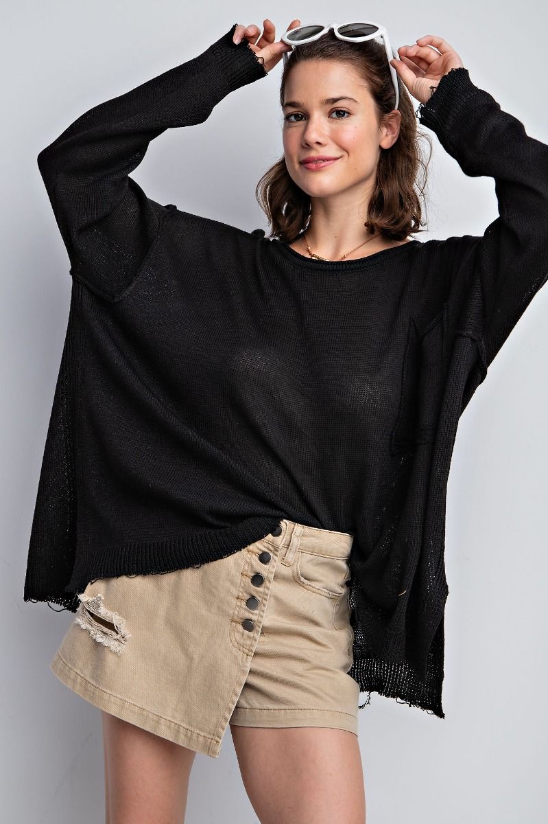 The Shelly Black Sweater