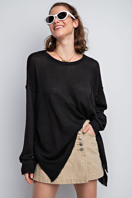 The Shelly Black Sweater