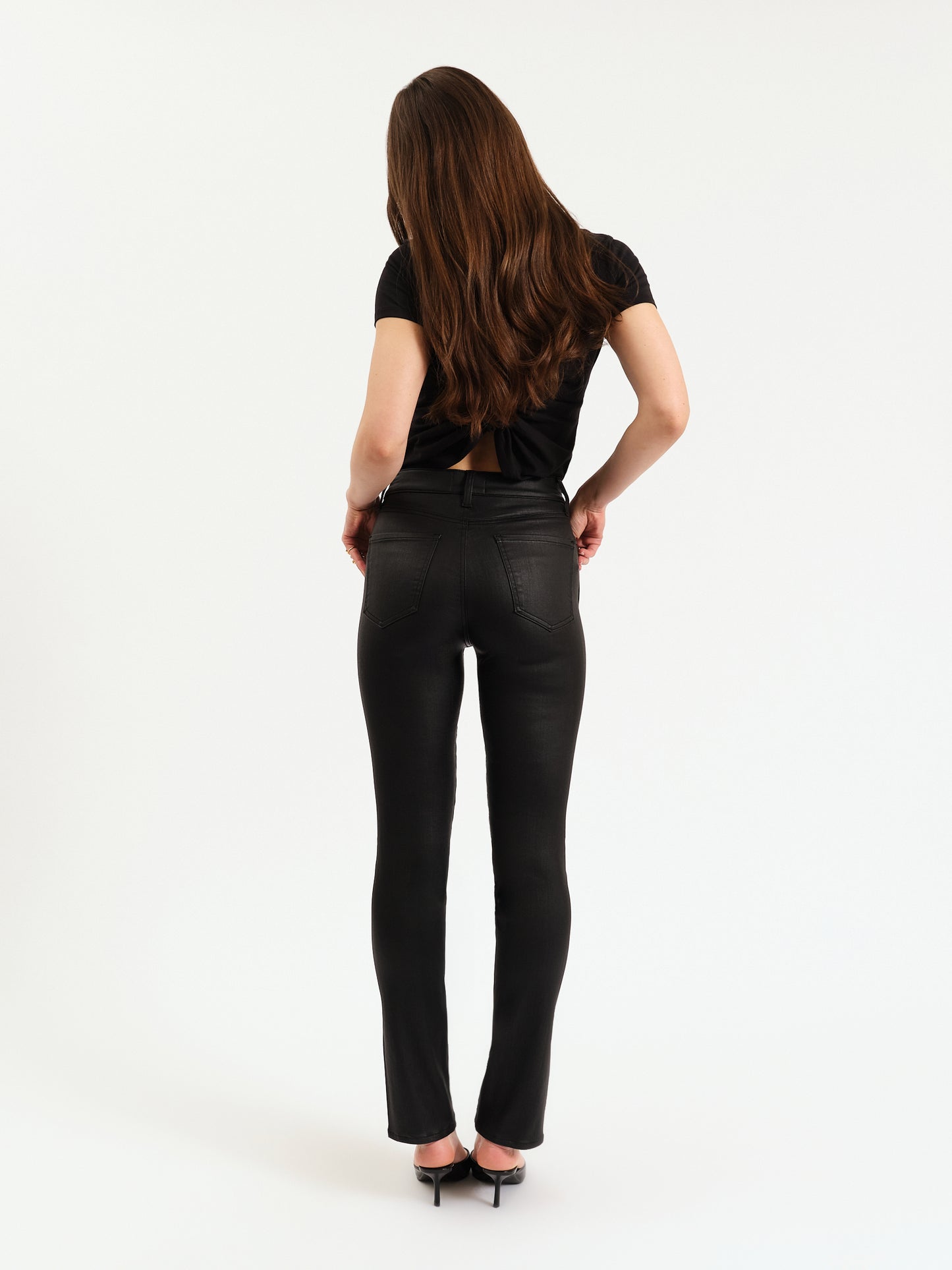 Daze Downtown High Rise Split Slim Jean