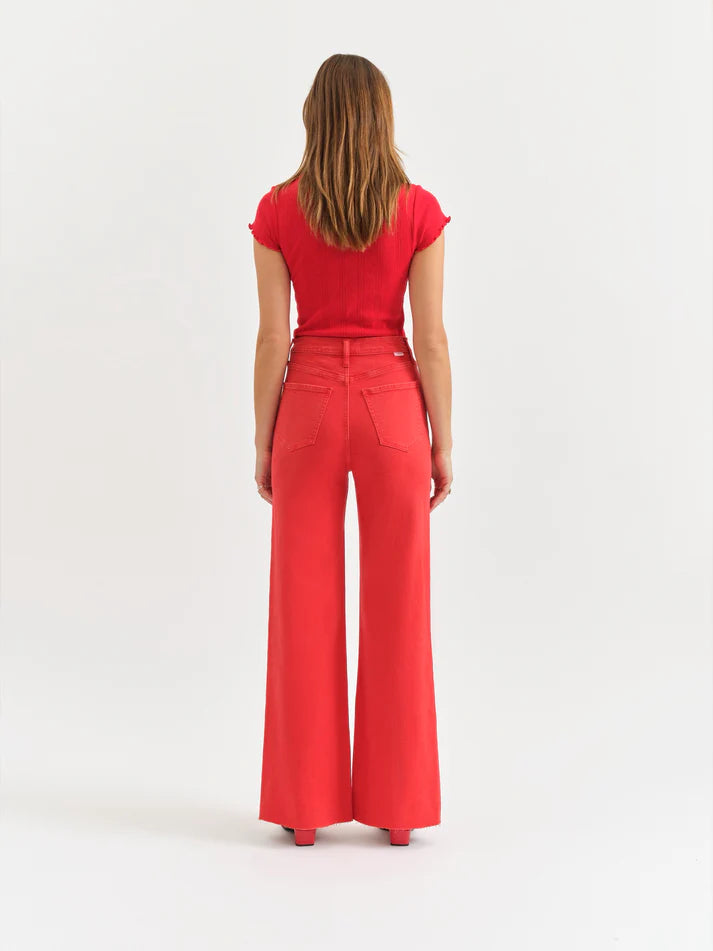 The Farout High Rise Wide Leg Cherry Jean