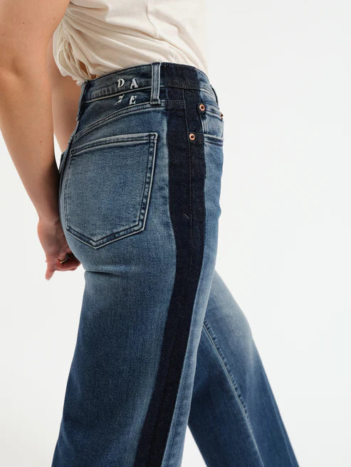 Daze Tuxedo Far Out High Rise Wide Leg Jean