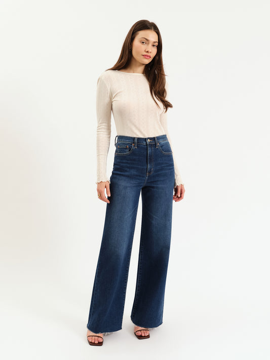 Daze Far Out High Rise Wide Leg Jean