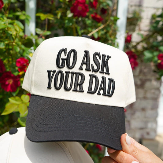 Go Ask Your Dad Vintage Trucker Cap
