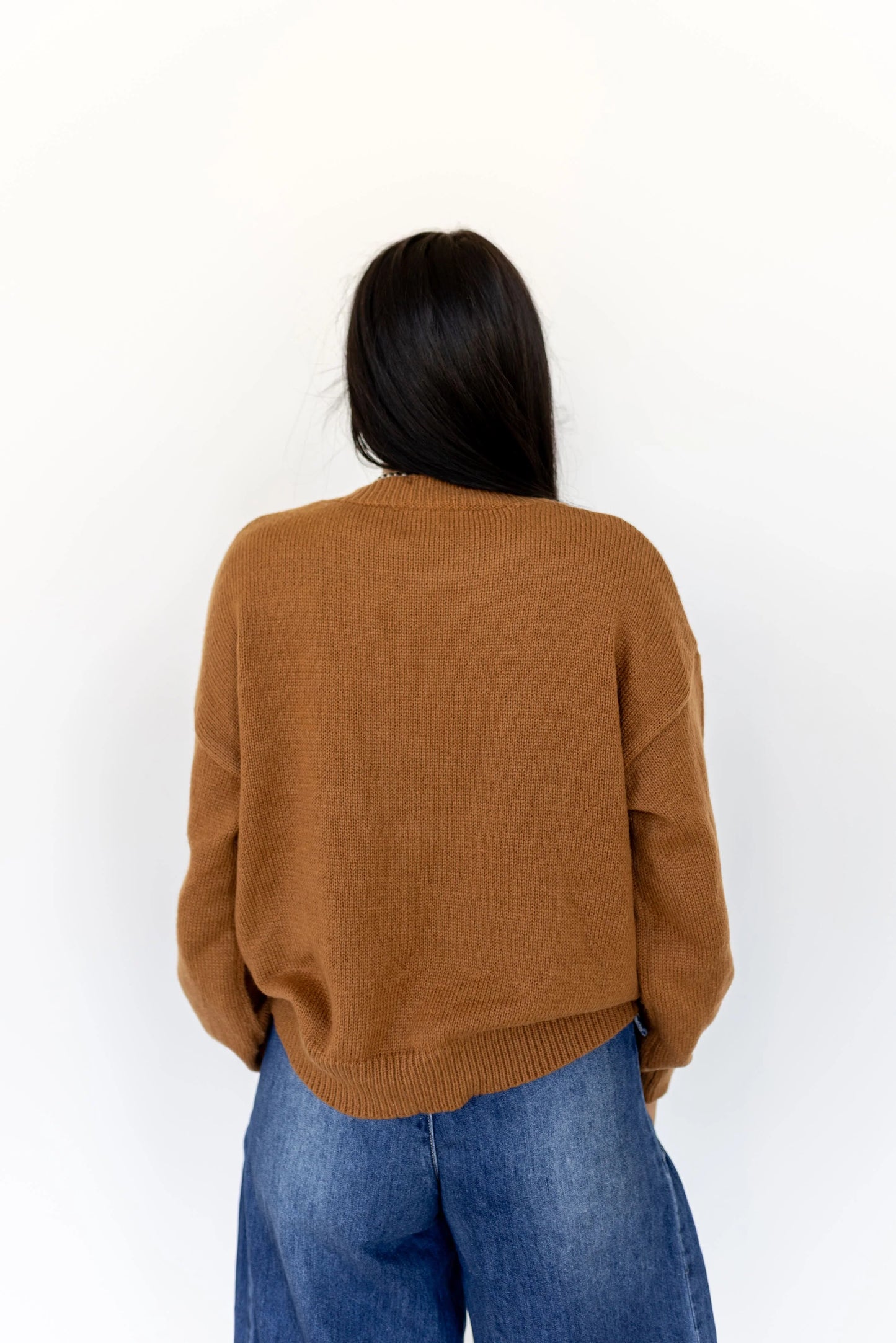 Chenille Rodeo Brown Sweater