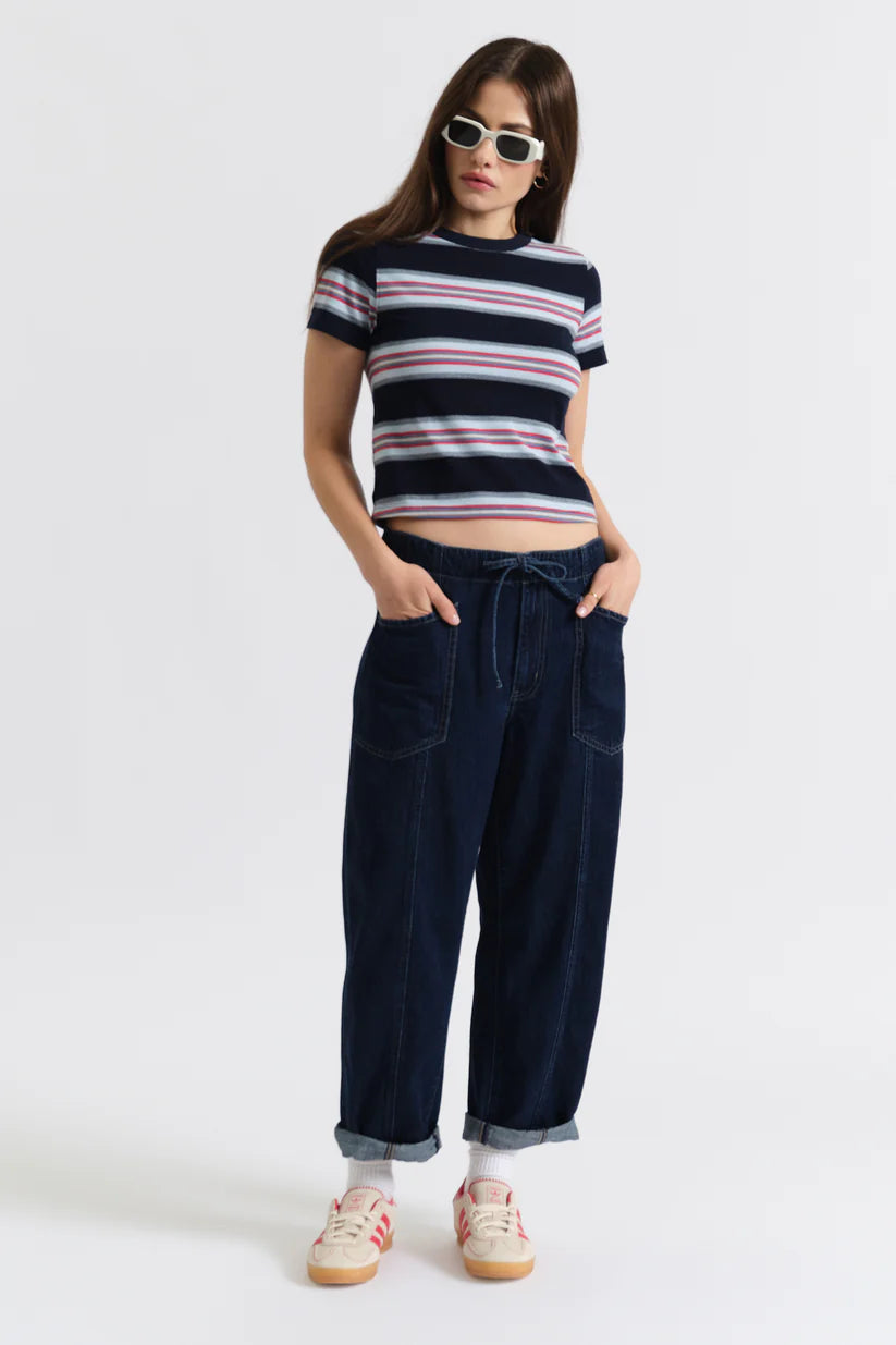 Daze Villa Drawstring Barrel Pants