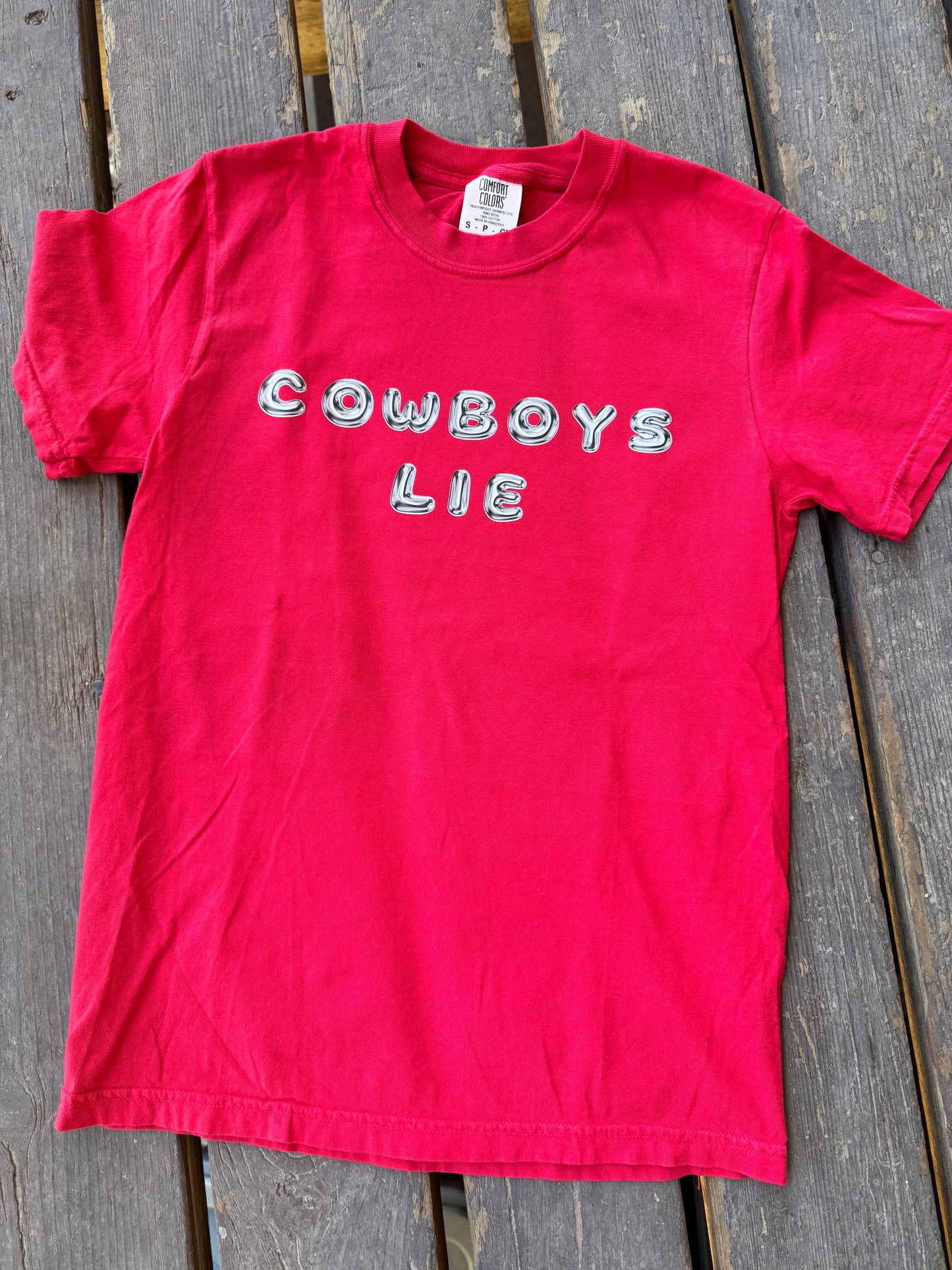 RED Cowboys Lie Tee
