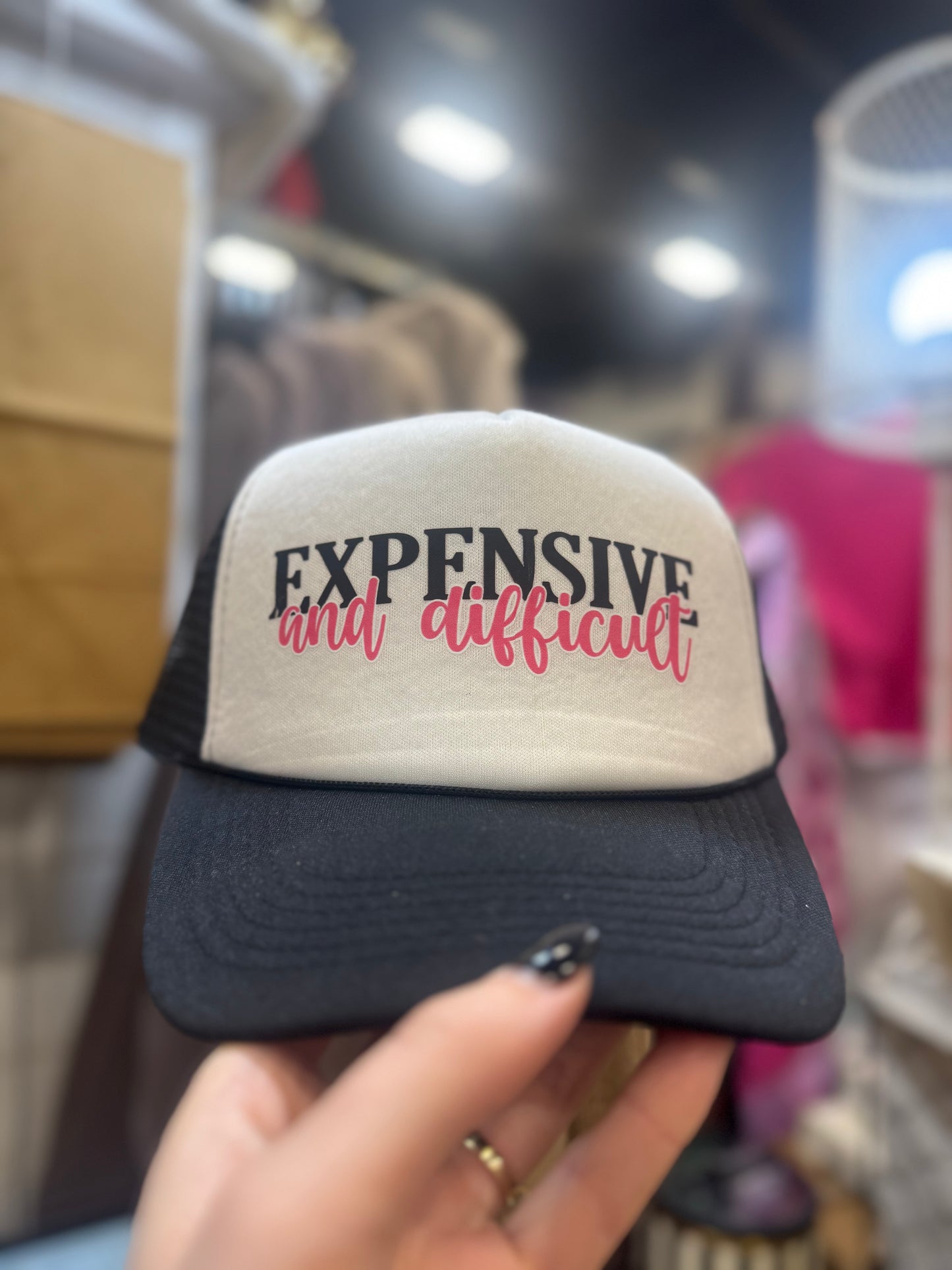 BLACK Expensive and Difficult Cap