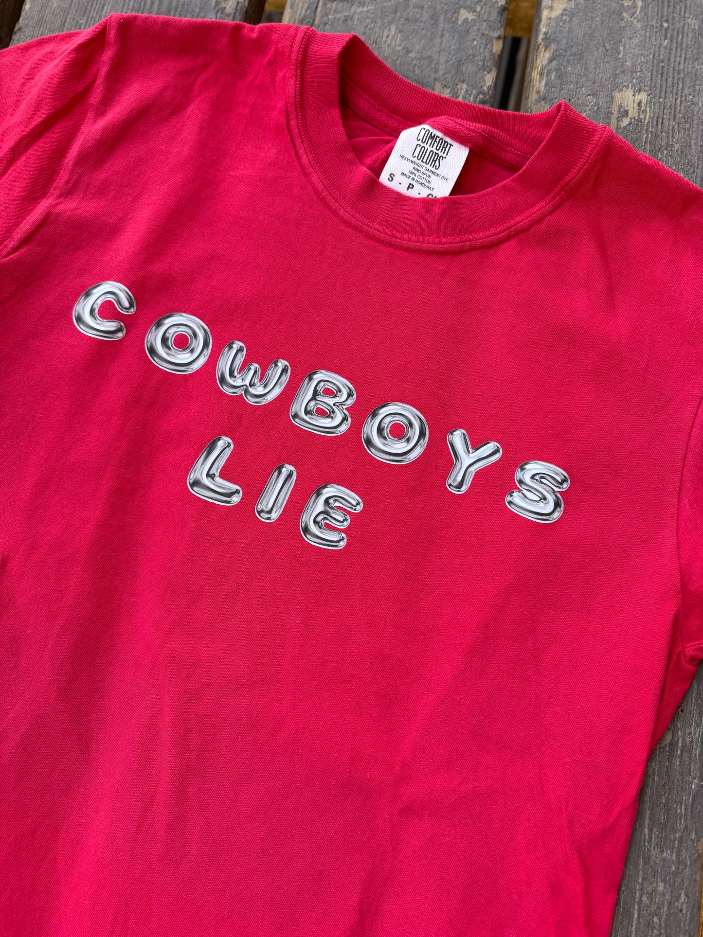 RED Cowboys Lie Tee