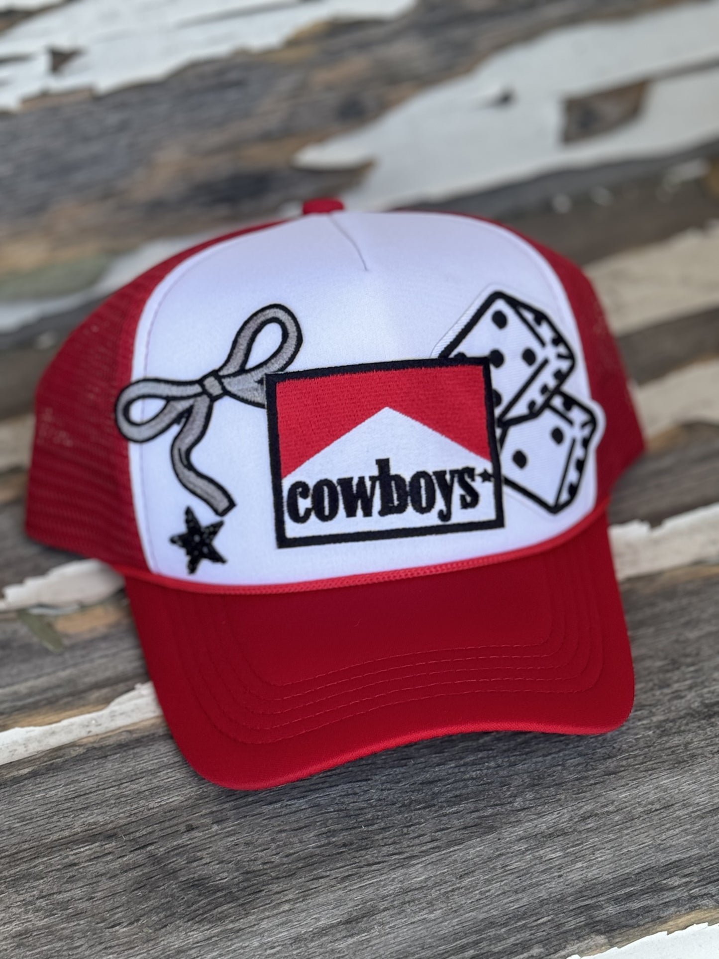 Cowboys Red Trucker Cap