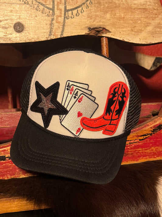 Star and Boots Trucker Cap