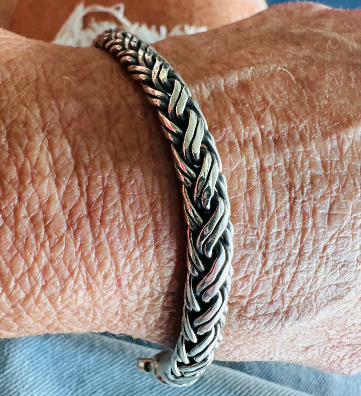 Sterling Rope Bracelet 7inch